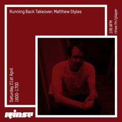 Running Back Takeover: Matthew Styles - 21st April 2018