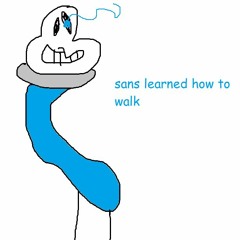 sans is walking