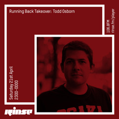 Running Back Takeover: Todd Osborn - 21st April 2018