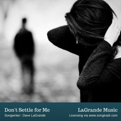 Don't Settle for Me (Female Vocals)