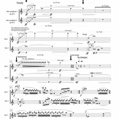 Threads of Mitoses - for two alto saxophones and computer (1993)