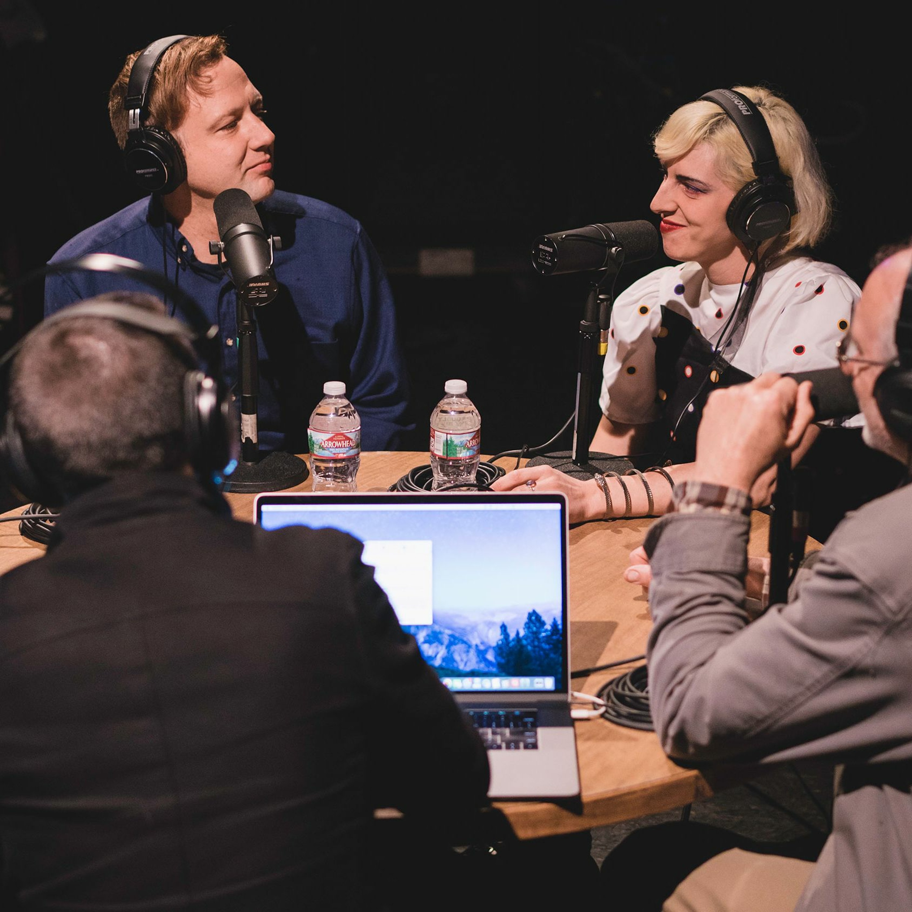 Onstage with Jim and Tom