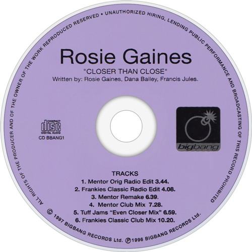 Midi Logic remix of "Closer than close" by Rosie Gaines