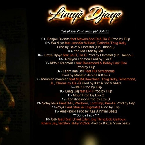 10-JA-M ENIGMATIQ FT D-FI LANG GAJ(Album limyè djaye)