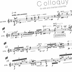 Colloquy, for solo violin and chamber ensemble