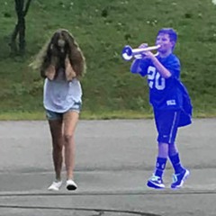 Trumpet Boy Sings Blue