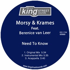 01. Need To Know feat. Berenice van Leer (Original Mix)