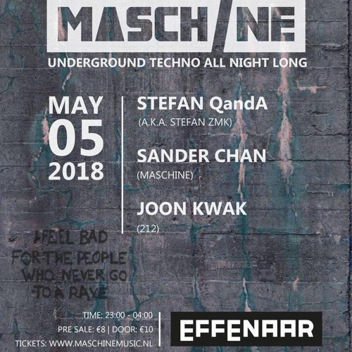 Stefan QandA @ Maschine 5 @ Effenaar Eindhoven 05-05-2018 [ techno | house | acid ]