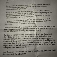 Varsel Om Søksmål Til Pedokrat Og Tingrettsdommer Sondresen....