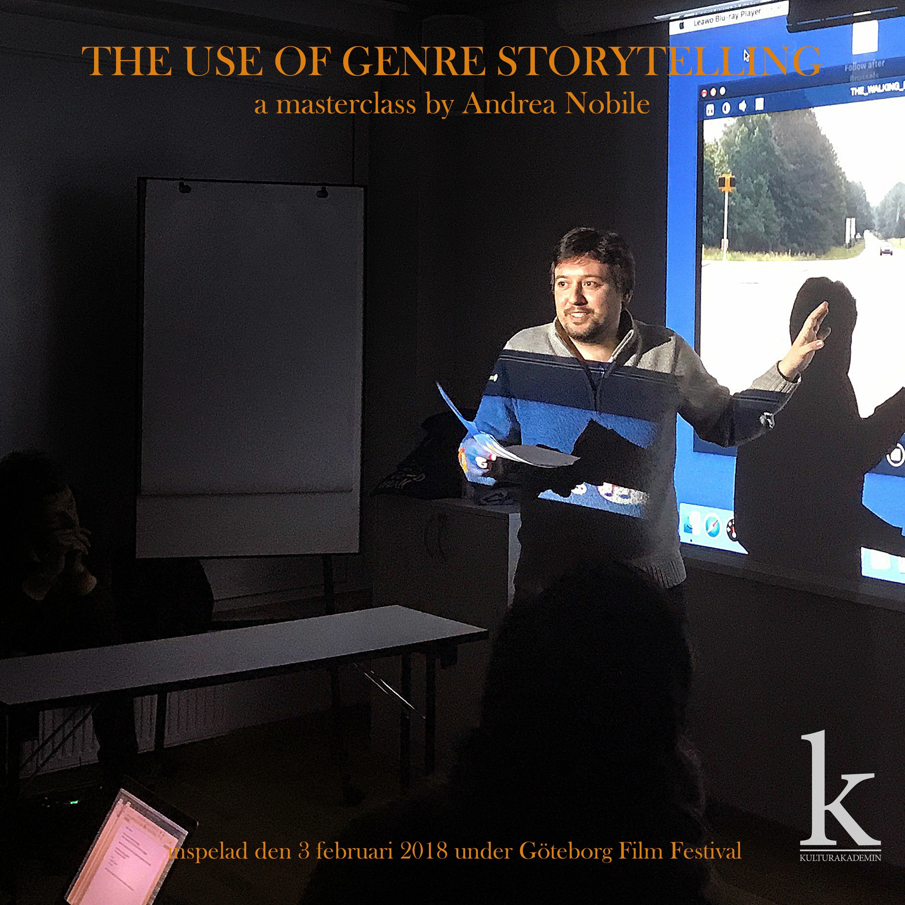 #21 The use of genre storytelling – a masterclass by Andrea Nobile (3 februari 2018) episode artwork