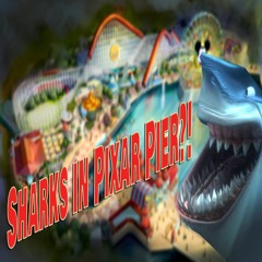 Sharks in Disney's Pixar Pier Bay!