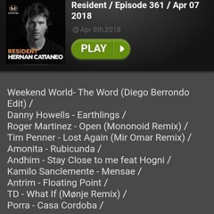 #HERNANCATTANEO 👑❤ #Resident / Episode 361 / Apr 07 2018 por Metro95.1  💣💣 🙌🙌🙌🙌🙌 🚀🚀🚀🚀