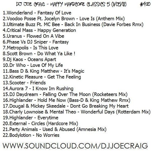 420.Dj Joe Craig - Happy Hardcore Classics 5 (11-05-18)