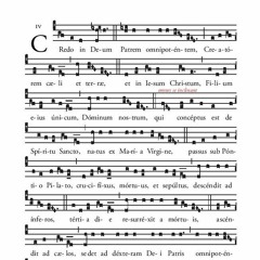 Apostles' Creed in Latin - Gregorian chant (Credo in Deum)