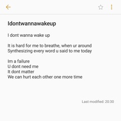 idontwannawakeup