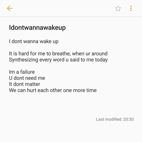 idontwannawakeup