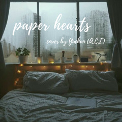 Paper Hearts cover by Yuchan (A.C.E) but you're on the phone and it's raining