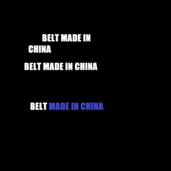 belt made in  china .freestyle