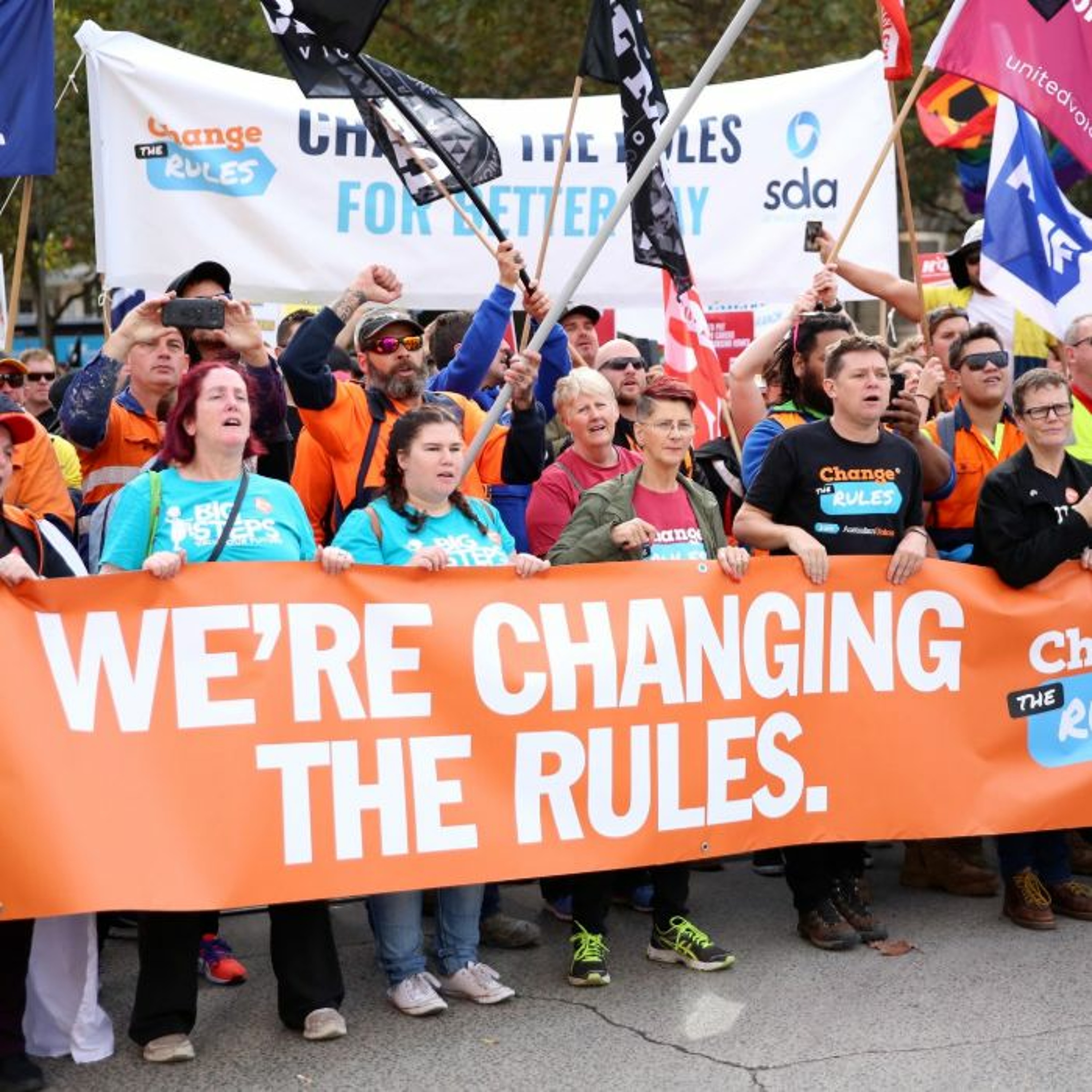 A movement resurgent?  Wil Stracke on Melbourne's Change the Rules march episode artwork