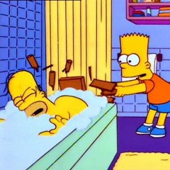 Homer Hit With Chair