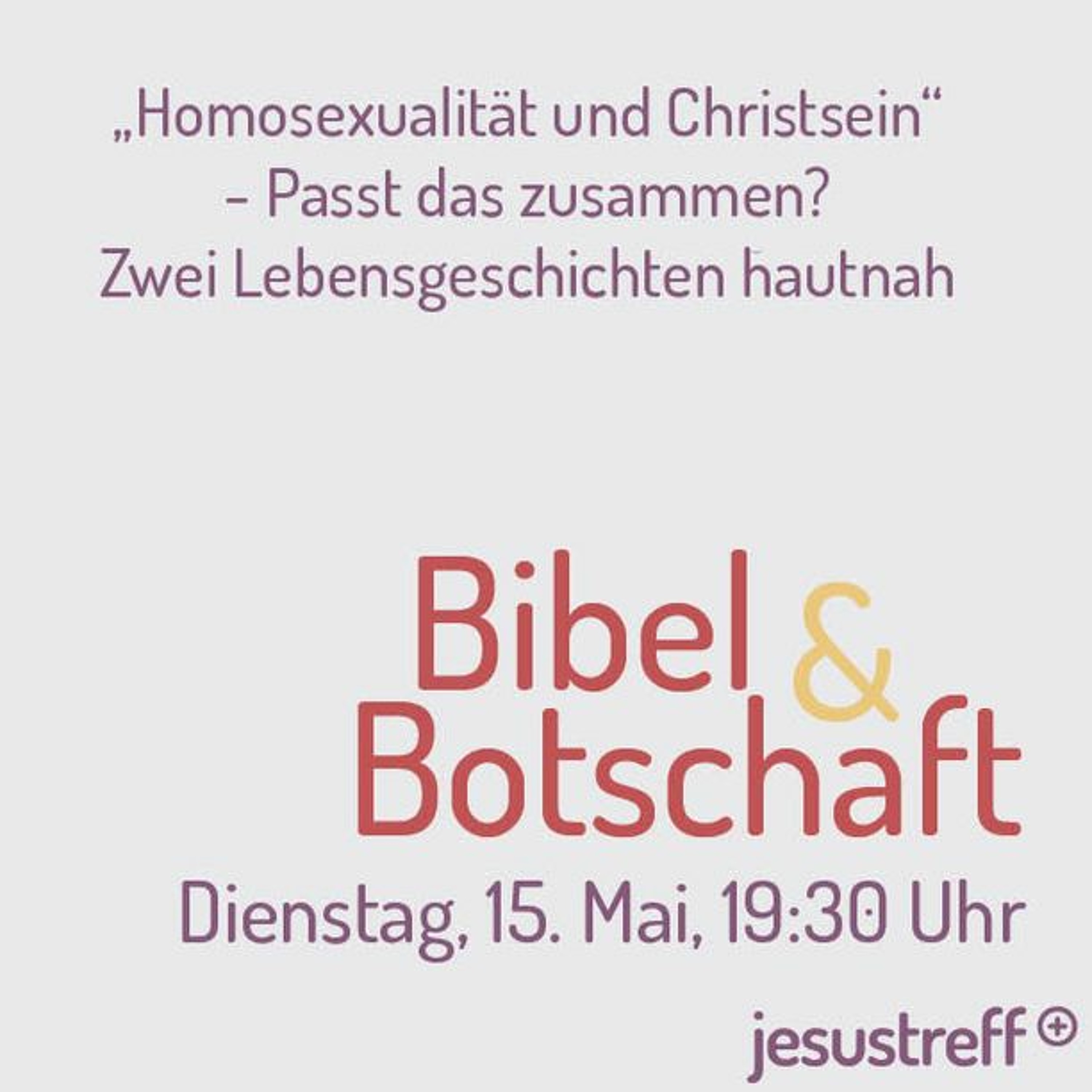 Homosexualität und Christsein - passt das zusammen? Zwei Lebensgeschichten hautnah | 15.05.2018 episode artwork