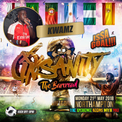 DJ KWAMZ - INSANITY WORLDCUP THROWBACK AFROBEATS MIX