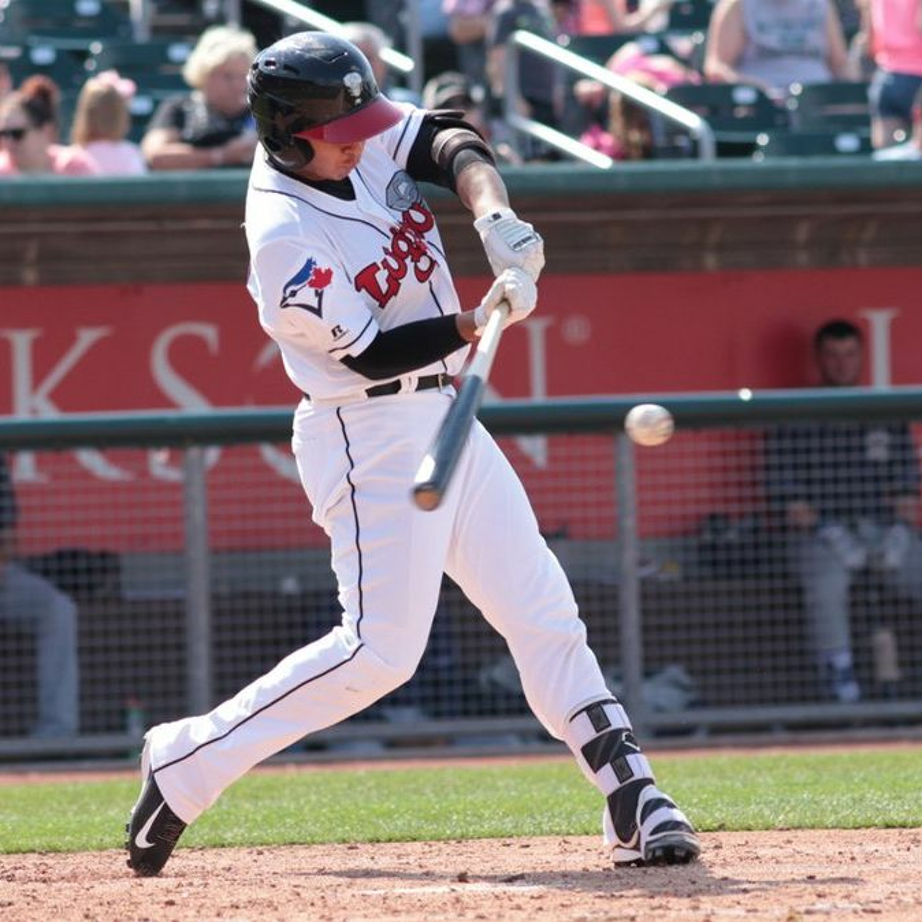 Lugnuts INF Yeltsin Gudino after hitting his first career walk-off episode artwork