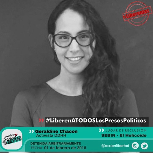 Audio de Geraldine Chacón, Presa Política desde El Helicoide - 17 de mayo