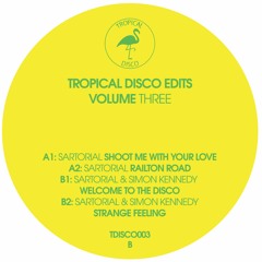 Sartorial, Simon Kennedy - Welcome To The Disco - Vinyl Released 25th May