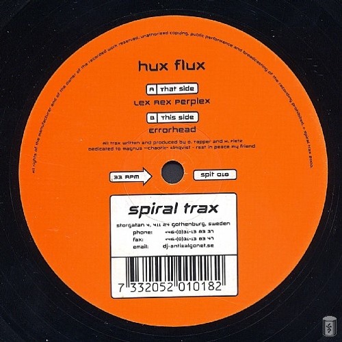 Hux Flux - Lex Rex Perplex - Random Remix (Free Download)