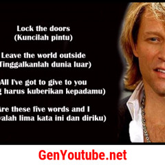 Thank You For Loving Me - Bon Jovi - Lyrics (Terjemahan Indonesia)