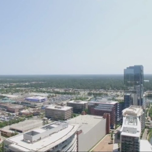 Stream Drone Footage Of High Rises In A City [Royalty Free Video ...