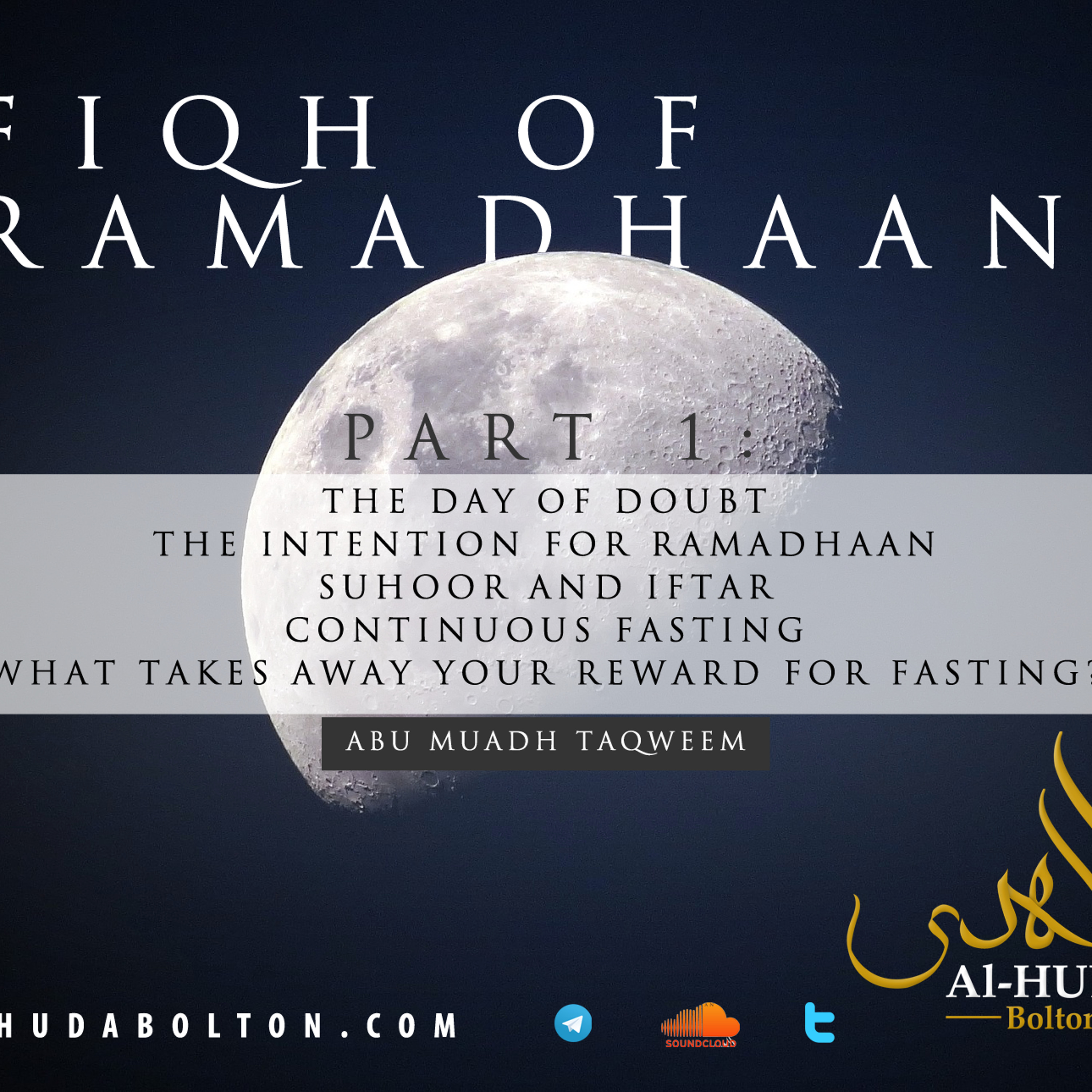 Fiqh Of Ramadhaan (Part 1)