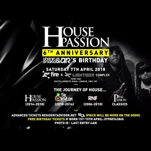 Carlos Aries & J Rome LIVE SET @ #HousePassion 6th Bday 7th April 2018  @ Fire & Lightbox