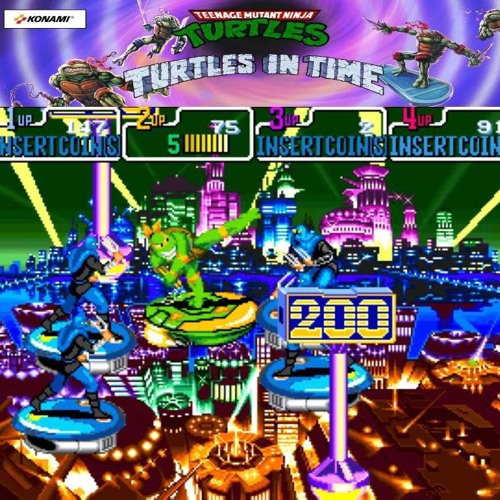 TMNT IV:Turtles In Time (Arcade)- Night Riders (A.D. 2020)