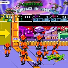 TMNT IV:Turtles In Time (Arcade)- Star Base (A.D. 2100)