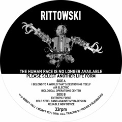 Rittowski - PLease, Select Another Life Form (Borft 157 - 2018)