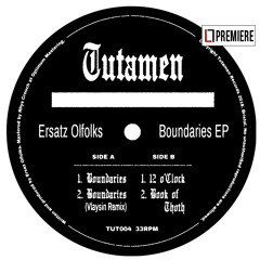 PREMIERE: Ersatz Olfolks - Book Of Thoth (TUT004)