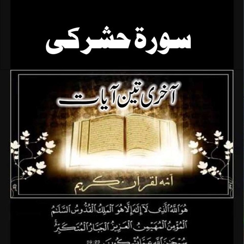 Last 3 Quranic Aayaat of Surah Hashar