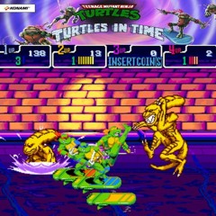 TMNT IV:Turtles In Time (Arcade)- Sewer Surfin' (Scene 3)