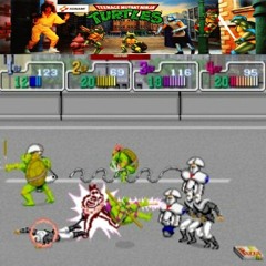 TMNT Arcade (1989) - It's a Party (Stage 4, Scene 1)
