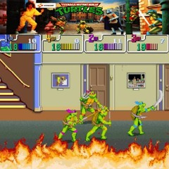TMNT Arcade (1989) - Fire! (Scene 1, Stage 1)