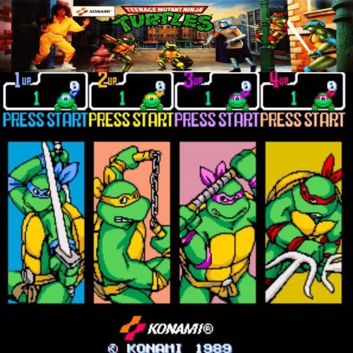 TMNT Arcade (1989) - Let's Start (Selection)