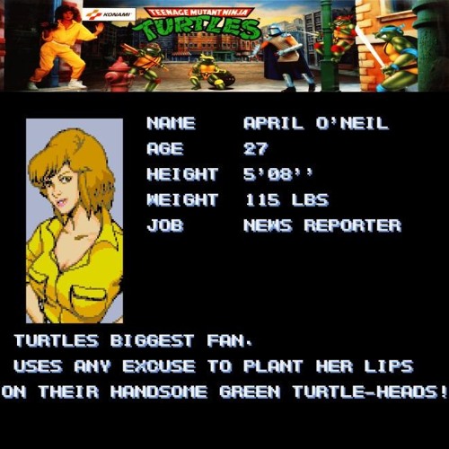 TMNT Arcade (1989) - Profeel (Character Profiles)