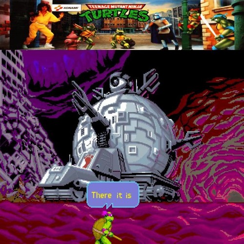 TMNT Arcade (1989) - Technodrome (Stage 6 Cut Scene)
