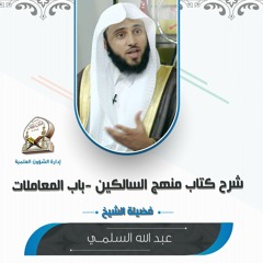 المجلس - 3 -  منهج السالكين ف ش  عبد الله السلمي -باب الحجر وغيره  13 - 4-1431هـ
