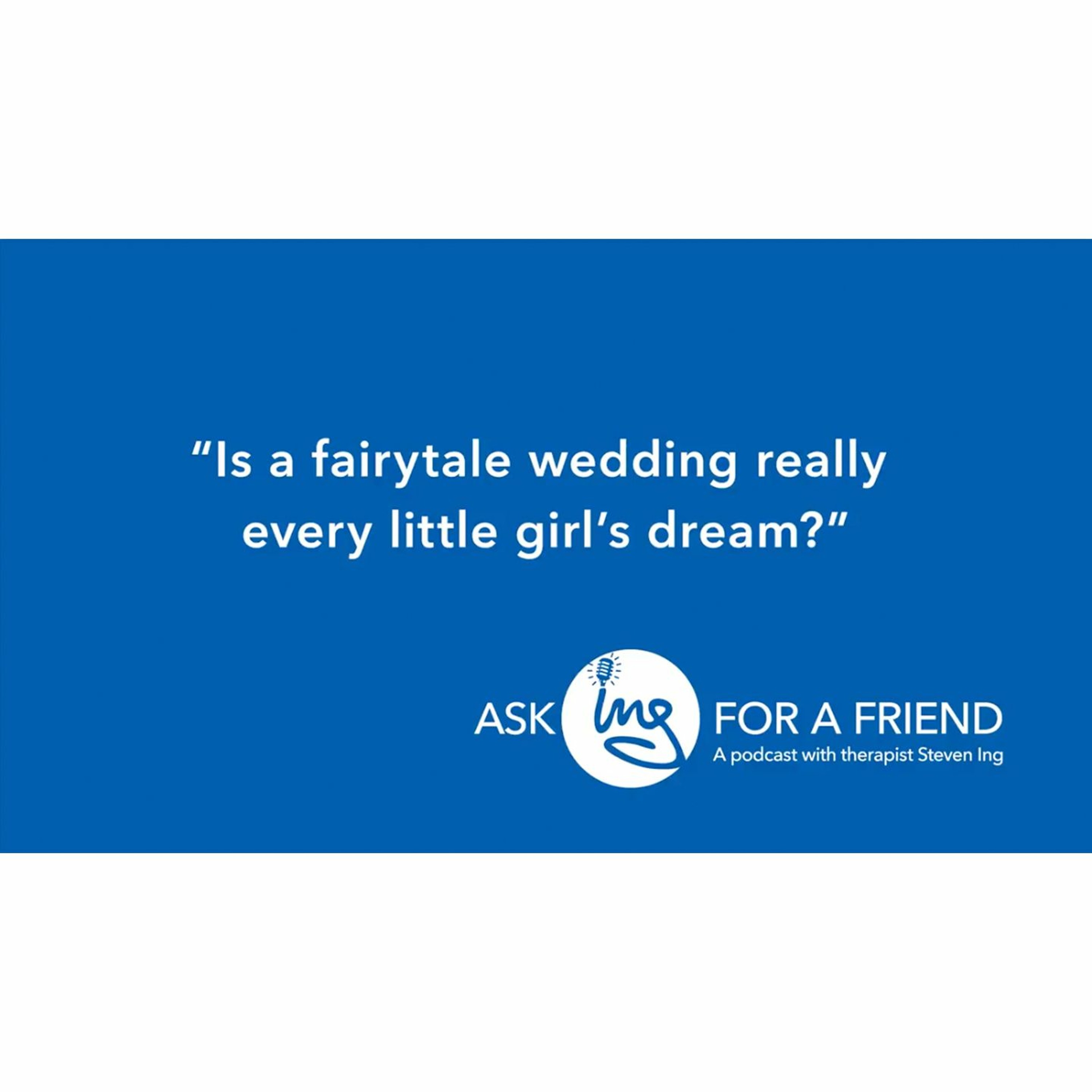 Is a fairytale wedding really every little girl’s dream? Is a fairytale wedding really every little girl’s dream?