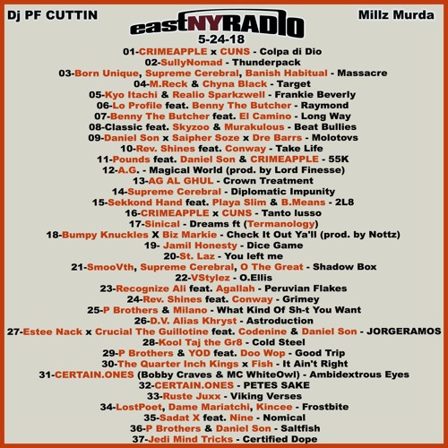 EastNYRADIO 5 - 24 - 18  Dj Pf Cuttin all NEW HIPHOP mix.