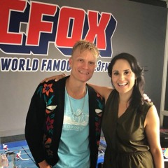 Ryan Guldemond from Mother Mother with Carmen Cruz at CFOX