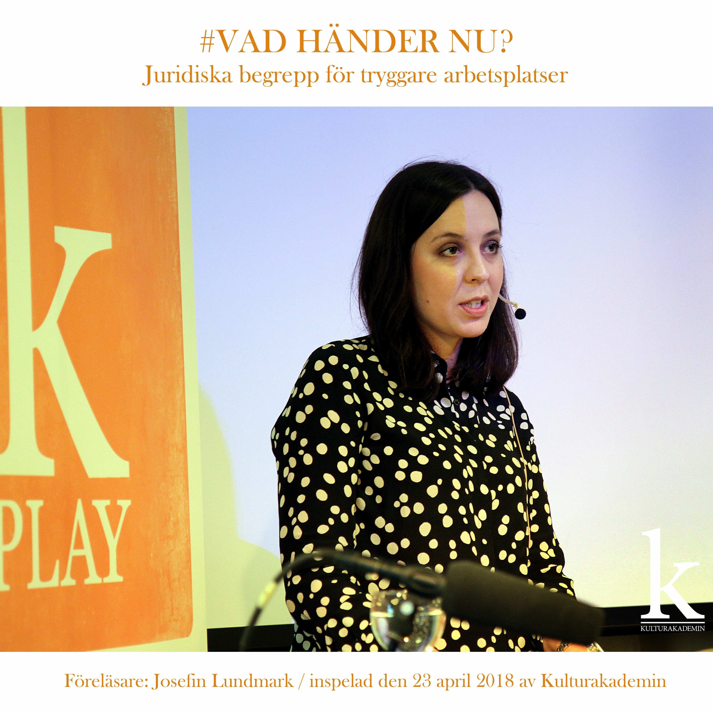 #30 #Vad Händer Nu – Juridiska Begrepp För Tryggare Arbetsplatser Med Josefin Lundmark episode artwork